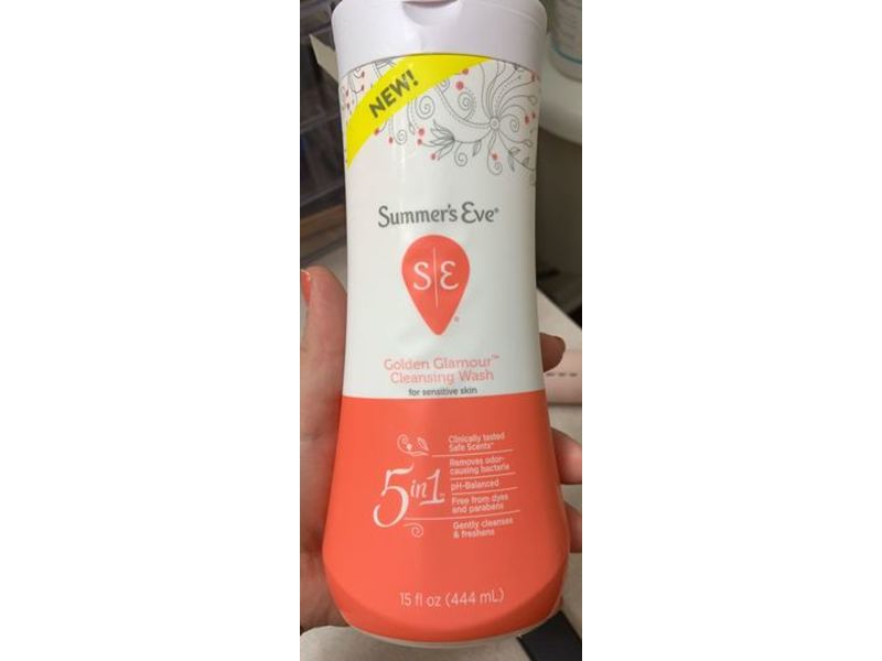 Summer's Eve 5 In 1 Cleansing Wash, Golden Glamour, 15 fl oz/444 mL