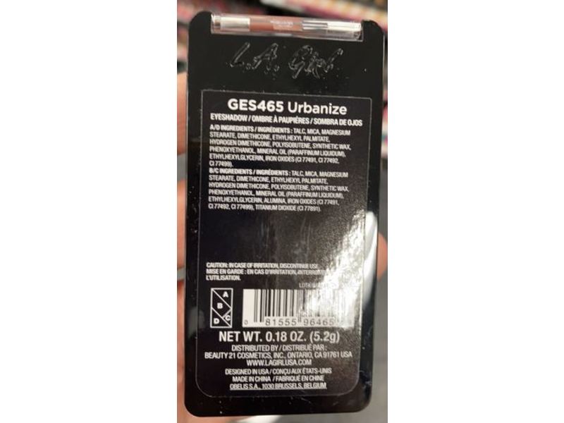 L.A. Girl Eyelux Eyeshadow, Urbanize, 0.18 oz/5.2 g