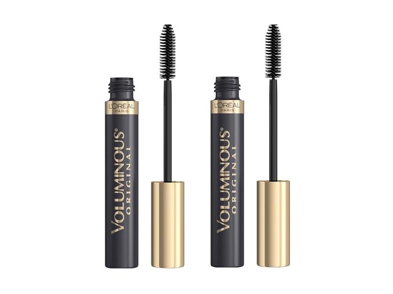 L’Oreal Paris Original Voluminous Mascara, Black, 0.28 fl oz/8 mL, Pack Of 2