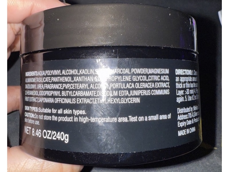 Jvr Blackhead Remover Peel Off Face Mask, Charcoal, 8.46 oz/240 g