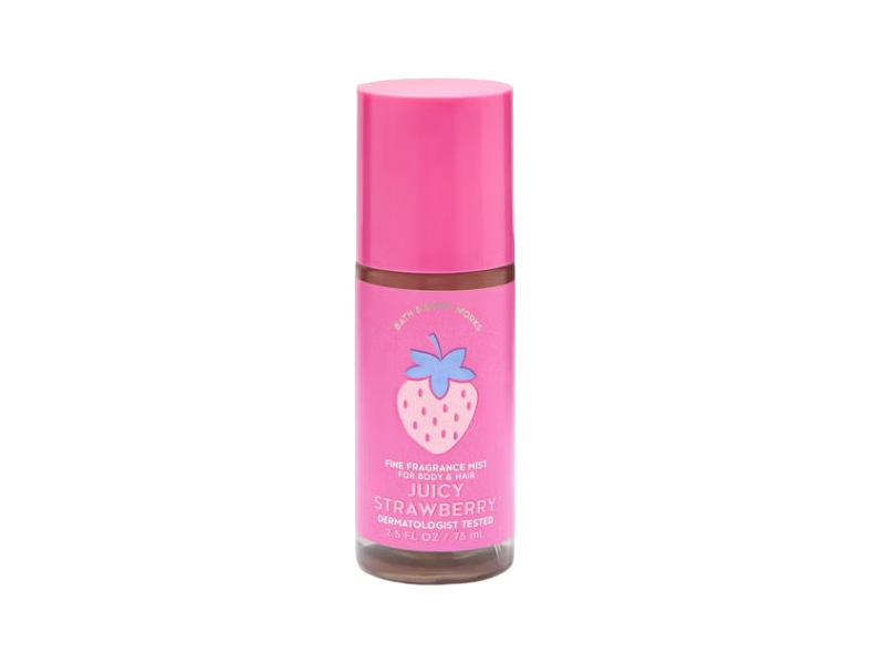 Bath & Body Works Fine Fragrance Mist, Juicy Strawberry, 2.5 fl oz/75 mL