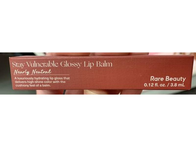 Rare Beauty Stay Vulnerable Glossy Lip Balm, Nearly Neutral, 0.12 fl oz/3.8 mL