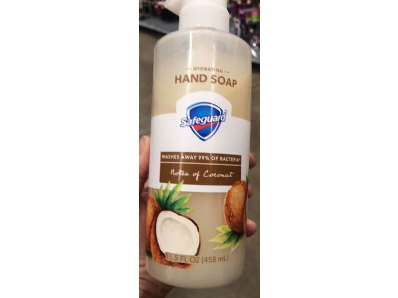 Safeguard Hydrating Hand Soap, Notes Of Coconut, 15.5 fl oz/458 mL