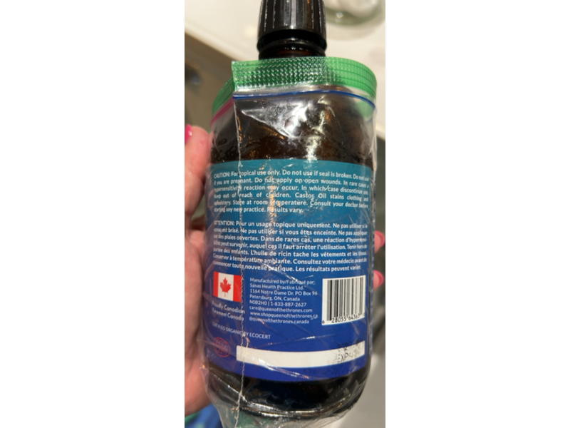 Queen Of The Thrones Moisturizing & Conditioning Organic Golden Castor Oil, 16.9 fl oz/500 mL