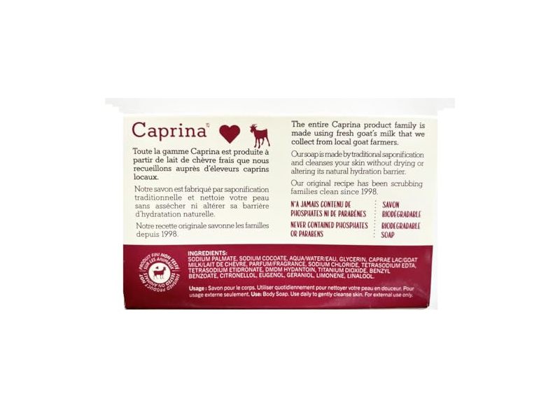 Caprina Fresh Goat's Milk Soap, Original, 3.2 oz/90 g, 3 Count