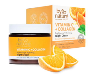 By Nature Day Cream, Vitamin C + Collagen, 2 oz/60 g