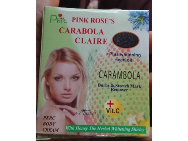 Pink Rose's Cosmetics Carabola Claire Body Cream, 20 g
