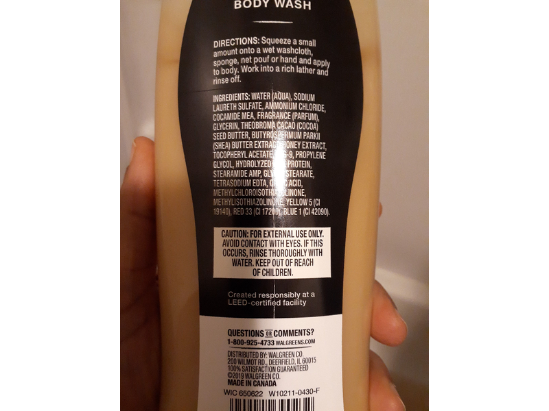 Walgreens Creamy Body Wash, Cocoa Butter & Shea, 15 fl oz/444 mL