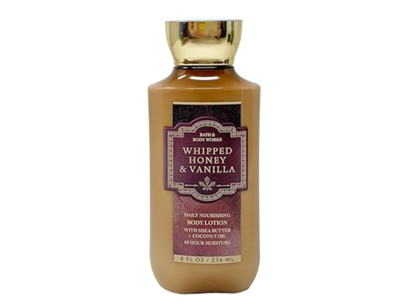 Bath & Body Works Daily Nourishing Body Lotion, Whipped Honey & Vanilla, 8 fl oz/236 mL, Pack Of 3