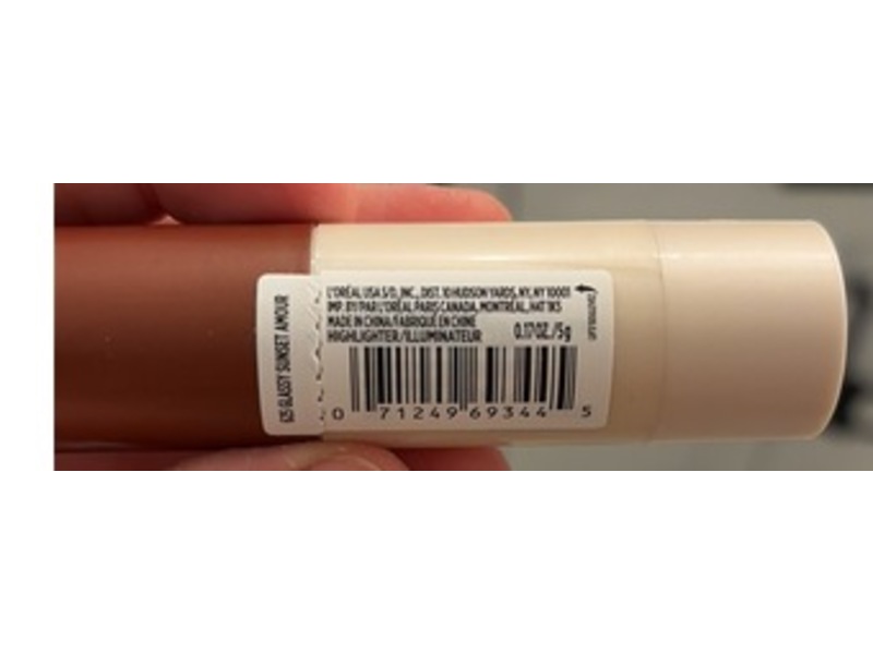 L'Oreal Paris Lumi Le Glass Highlighter Stick, 625 Glassy Sunset Amour, 0.17 oz/5 g