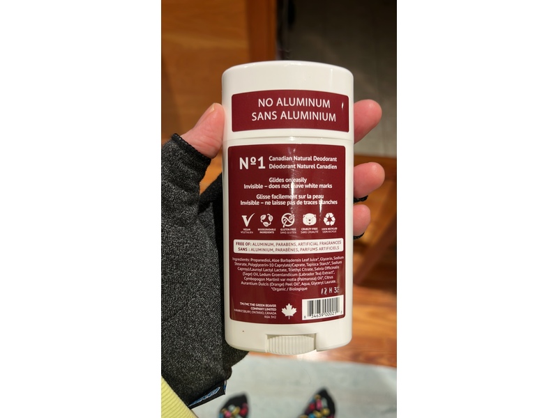 The Green Beaver Company Deodorant, Wild Rose, 50 g