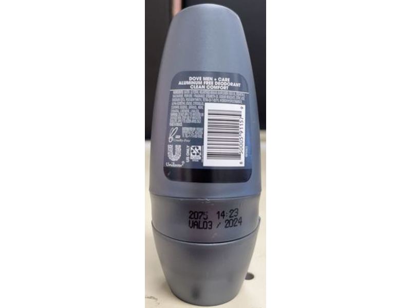 Dove Men+Care 24h Deodorant, Clean Comfort, 1.7 fl oz/50 mL