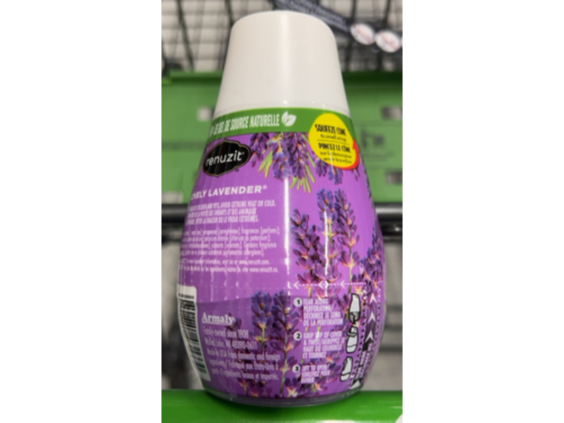 Renuzit Air Freshener, Lovely Lavender, 7.0 oz/198 g, Pack Of 12
