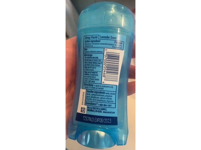 Secret Antiperspirants Deodorant, Lavender, 2.6 oz/73 g