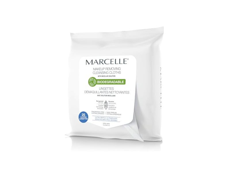 Marcelle Makeup Removing Cleansing Cloths, 25 Count