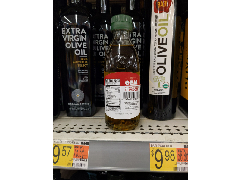 Gem Extra Virgin Olive Oil, 8.5-ounce Bottles (Pack of 2)