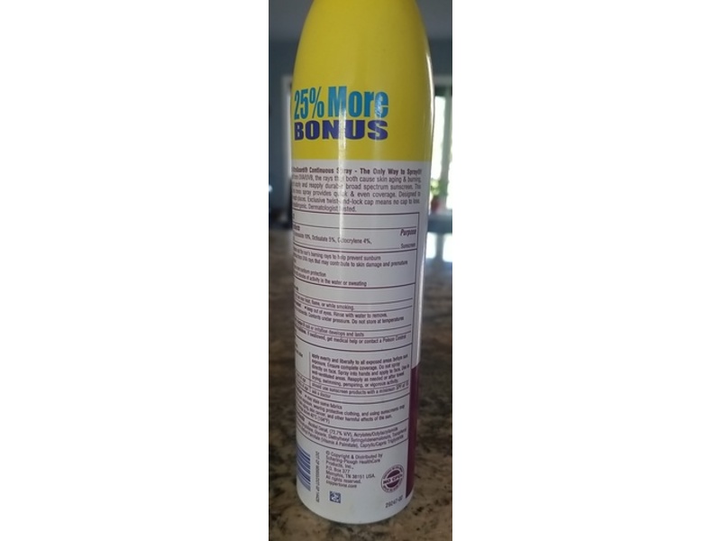 Coppertone Ultraguard Sunscreen Continuous Spray, SPF 50, 7.5 fl oz/222 mL