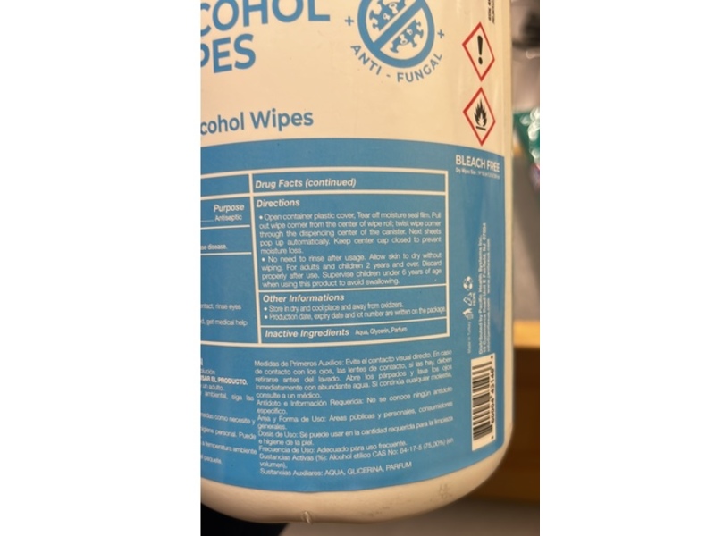 Janitex Disinfecting Alcohol Wipes, 80 Pacs