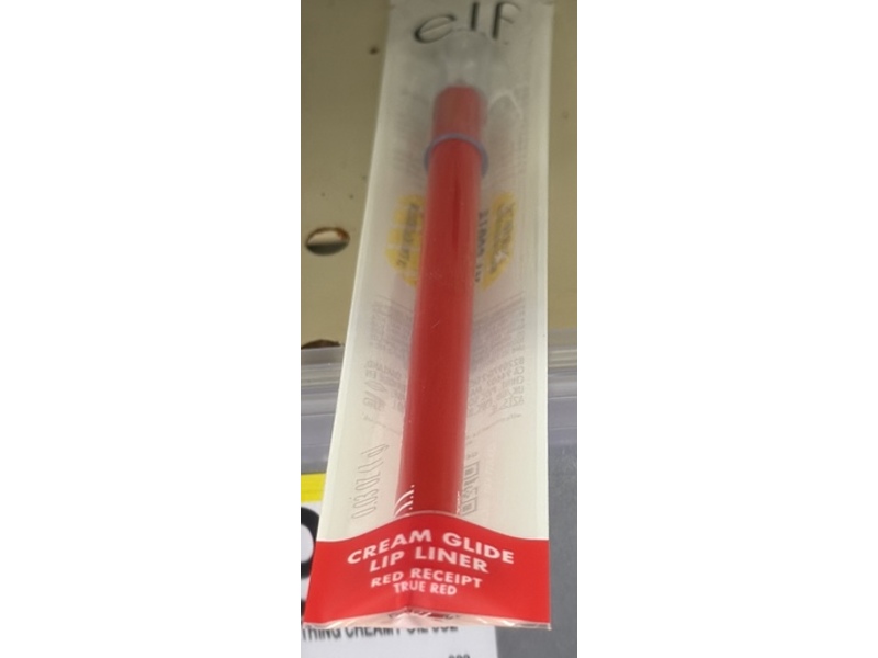 e.l.f. Cream Glide Lip Liner, Red Receipt, 0.03 oz/1 g