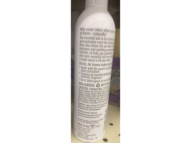 Air Scence Naturally Refreshes & Neutralizes The Air Freshener, Lavender, 7 fl oz/207 mL