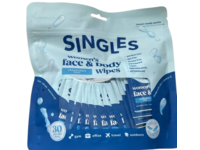 Singles Women's Face & Body Wipes, Fragrance Free, 30 Count - thumbnail 1