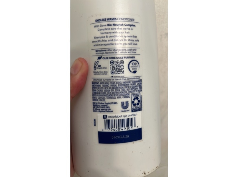 Dove Endless Waves Conditioner, 20.4 fl oz/603 mL