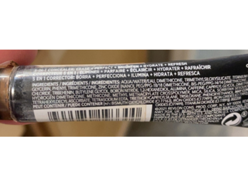 Revlon Color Stay Skin Awaken 5-In-1 Concealer, Caffeine + Vitamine C, 080 Coffee, 0.27 fl oz