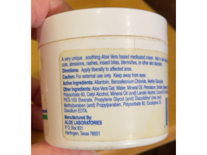 Aloe Labs Medicated Cream, 4 oz