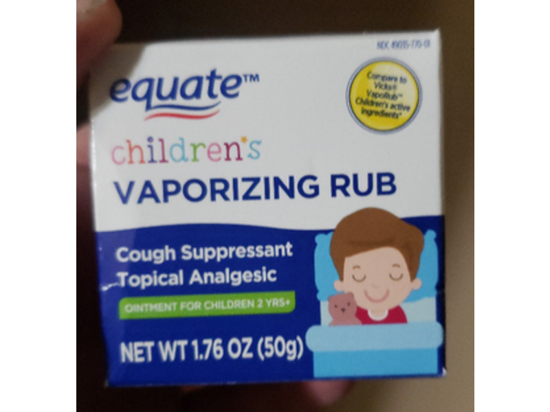 Equate Children's Vaporizing Rub, 1.76 oz/50 g