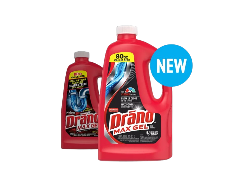 Drano Max Gel Drain Clog Remover, 80 fl oz/2.3 L