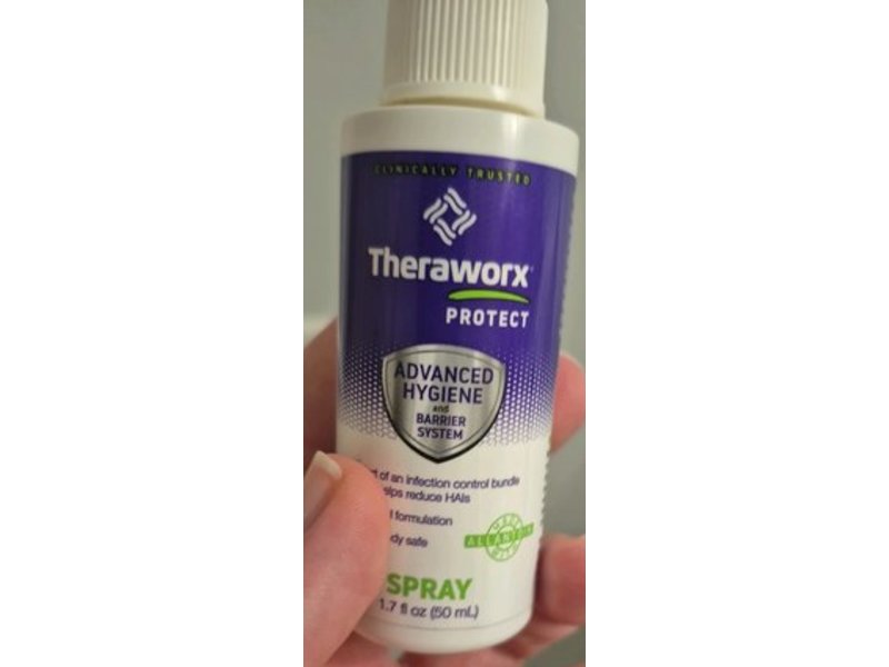 Theraworx Protect Advanced Hygiene And Barrier System Spray, 1.7 fl oz/50 mL