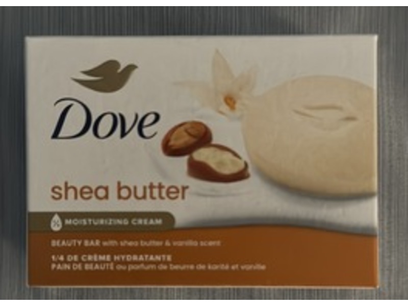 Dove Moisturizing Cream Beauty Bar, Shea Butter, 3.75 oz/106 g, Pack of 8