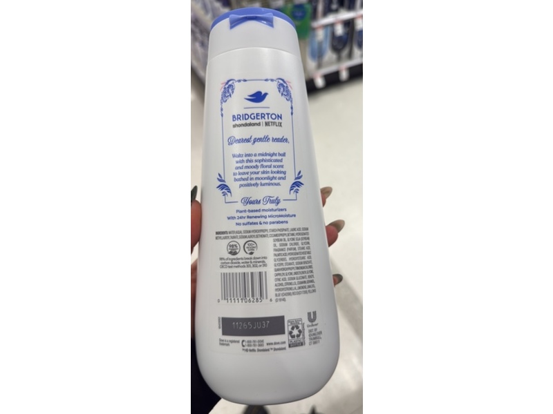 Dove Limited Edition Bridgerton Body Wash, Moonlit Masquerade, 20 fl oz