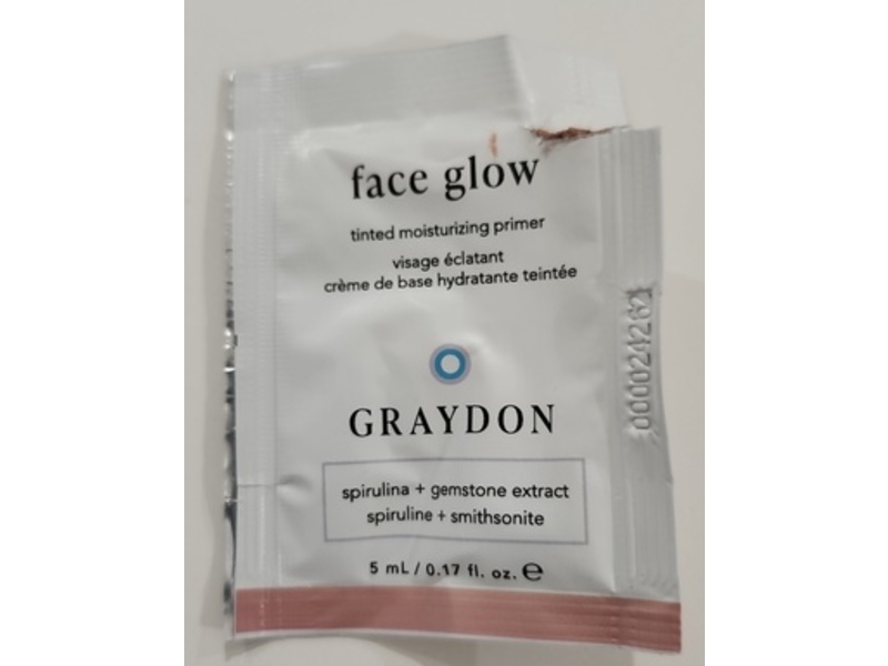 Graydon Face Glow Tinted Moisturizing Primer, 0.17 fl oz/5 mL