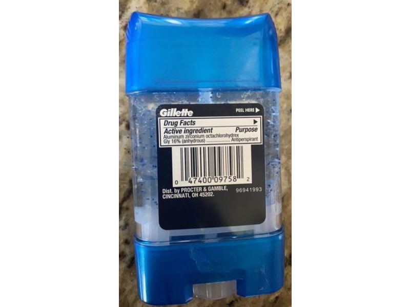 Gillette Endurance With Power Beads Antiperspirant Deodorant, Cool Wave, 2.85 oz/80 g