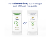Dove Deodorant Stick, Cucumber & Green Tea, 2.6 oz/74 g, Pack Of 4 - thumbnail 2