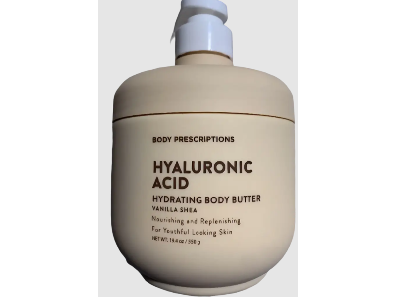Body Prescriptions Hydrating Body Butter, Hyaluronic Acid, 19.4 fl oz/550 g
