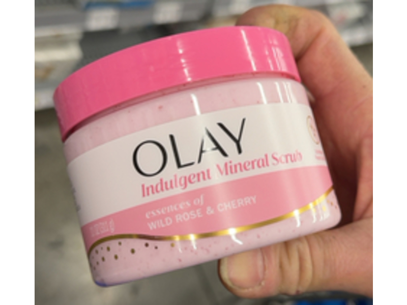 Olay Indulgent Mineral Scrub, Wild Rose & Cherry, 11 oz/311 g