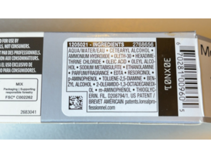 L'oreal Paris Professionnel Majirel Permanent Coloration Creme, 10/10n, 1.7 oz/48 g