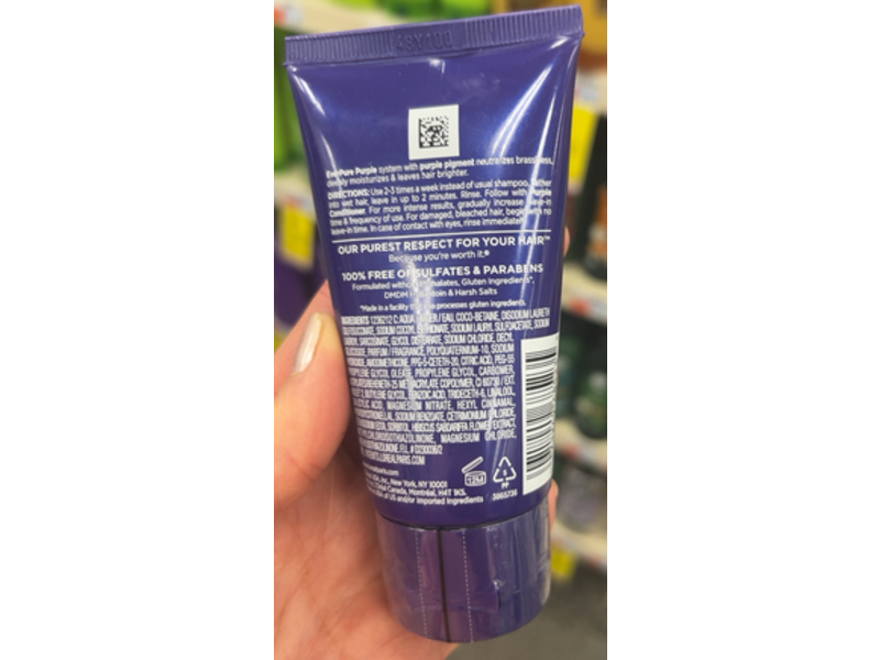 L'Oreal Paris Ever Pure Purple Shampoo, Purple Pigment, 2.5 fl oz/75 mL