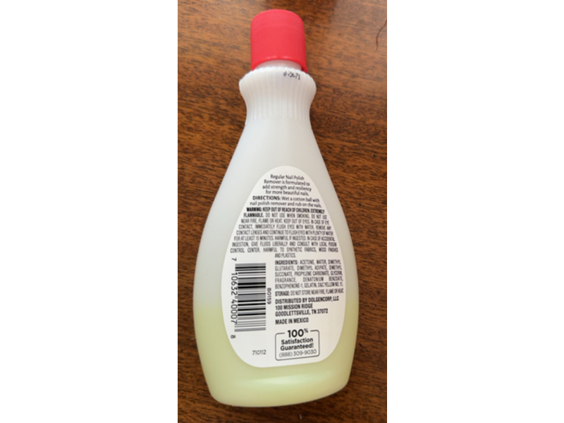 DG Body Regular Nail Polish Remover, 6 fl oz/177 mL