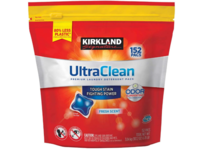Kirkland Signature Ultra Clean Premium Laundry Detergent Pacs, Fresh Scent, 107.2 oz/3.04 kg, 152 Count - thumbnail 1