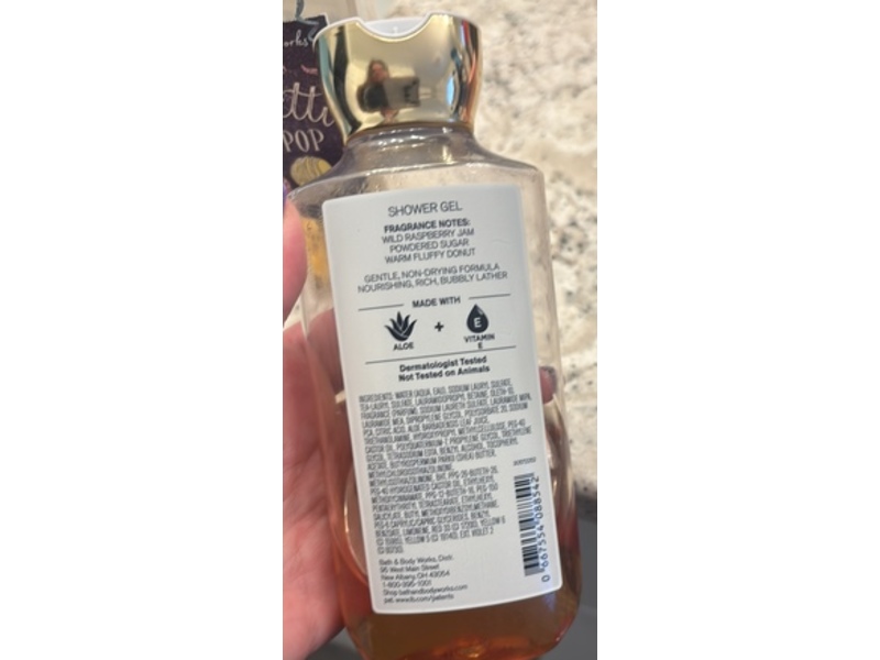 Bath & Body Works Shower Gel, Raspberry Jam Donut, 10 fl oz/295 mL