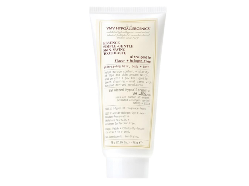 VMV Hypoallergenics Essence Simple-Gentle Skin-Saving Toothpaste, 2.65 fl oz/75 g