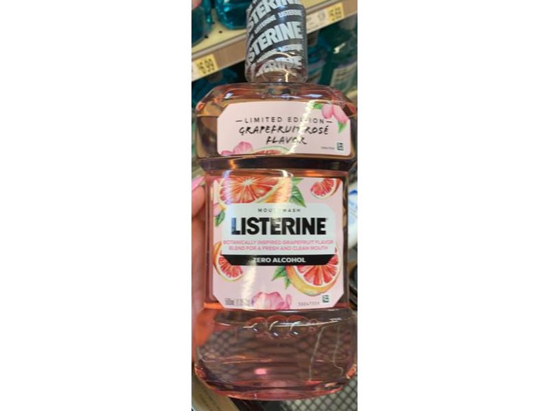 Listerine Mouthwash, Grapefruit Rose, 16.9 fl oz/500 mL