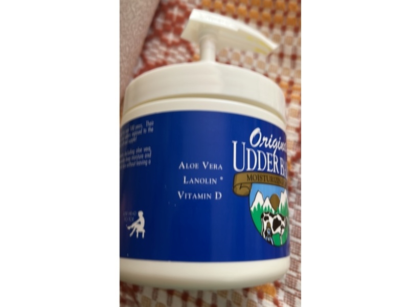 Original Udder Balm Moisturizing Cream, Aloe Vera + Lanolin & Vitamin D, 16 fl oz/473 mL