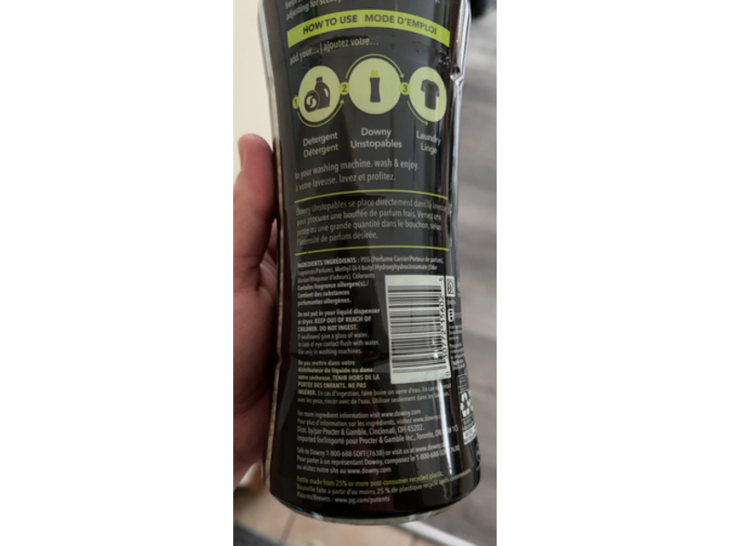 Downy Unstoables In-Wash Scent Booster, Paradise, 18.2 oz/515 g