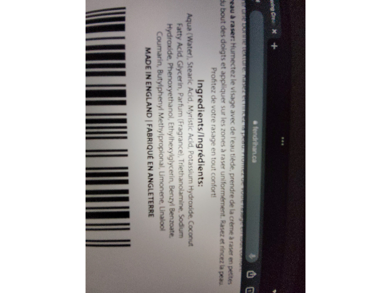 Fendrihan Shaving Cream, Bergamot, 6 oz