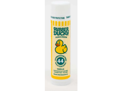 Rubber Ducky Lip Balm Sunscreen, SPF 44, Vanilla, Pack Of 3