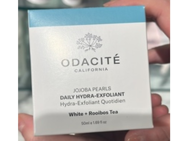 Odacite Jojoba Pearls Daily Hydra-Exfoliant, White + Rooibos Tea, 1.69 fl oz/50 mL
